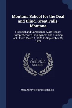 Montana School for the Deaf and Blind, Great Falls, Montana: Financial and Compliance Audit Report, Comprehensive Employment and Training act: From Ma