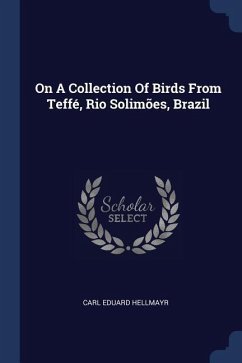 On A Collection Of Birds From Teffé, Rio Solimões, Brazil - Hellmayr, Carl Eduard