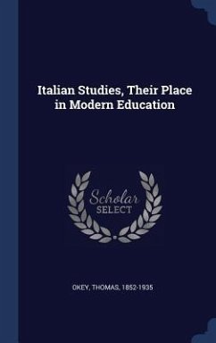 Cover Italian Studies, Their Place in Modern Education