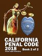 California Penal Code 2018 Book 2 of 2 - Bild 1