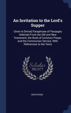 An Invitation to the Lord's Supper - Invitation