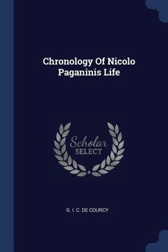 Chronology Of Nicolo Paganinis Life