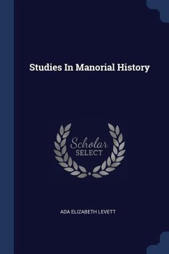 Studies In Manorial History