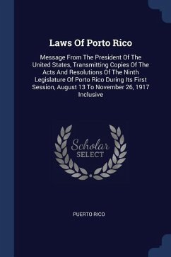 Laws Of Porto Rico - Rico, Puerto