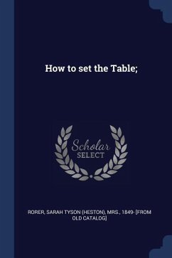 How to set the Table;