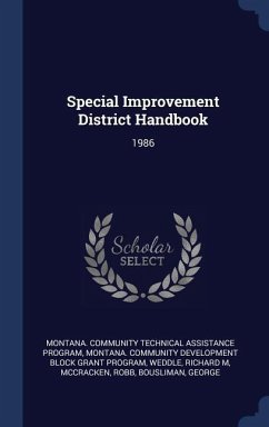 Special Improvement District Handbook: 1986
