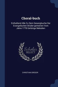 Choral-buch - Gregor, Christian