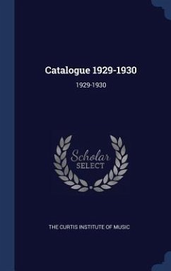 Catalogue 1929-1930: 1929-1930