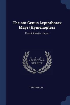 The ant Genus Leptothorax Mayr (Hymenoptera: Formicidae) in Japan