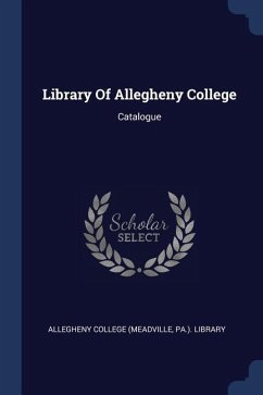 Library Of Allegheny College Library Of Allegheny College