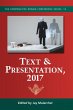 Text & Presentation, 2017 - Bild 1