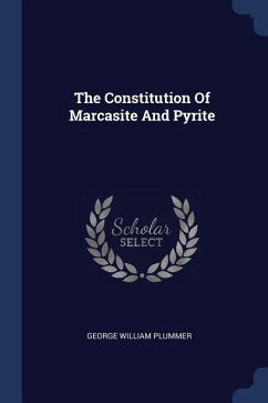 The Constitution Of Marcasite And Pyrite