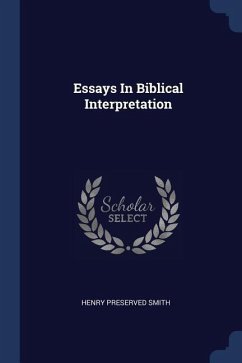 Essays In Biblical Interpretation