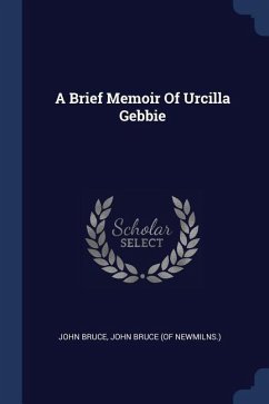 A Brief Memoir Of Urcilla Gebbie