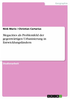 Megacities als Problemfeld der gegnwärtigen Urbanisierung in Entwicklungsländern (eBook, ePUB) - Mario, Nink; Cartarius, Christian