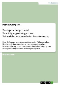 Beanspruchungen und Bewältigungsstrategien von Primarlehrpersonen beim Berufseinstieg (eBook, ePUB) - Gämperle, Patrick