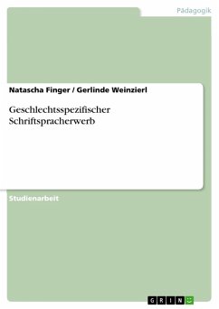 Geschlechtsspezifischer Schriftspracherwerb (eBook, ePUB)