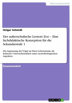 Der außerschulische Lernort Zoo - Eine fachdidaktische Konzeption für die Sekundarstufe 1 (eBook, ePUB)