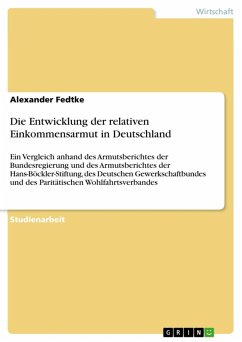 Cover Die Entwicklung der relativen Einkommensarmut in Deutschland (eBook, ePUB)