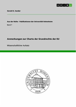 Anmerkungen zur Charta der Grundrechte der EU (eBook, ePUB) - Sander, Gerald G.