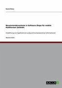Recommendersysteme in Software Shops für mobile Plattformen (SwSmP) (eBook, ePUB)