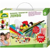 LENA® 42629 - Bastelkoffer JUMBO, 800 Teile ab 5 Jahre