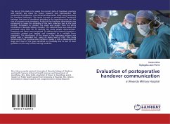 Evaluation of postoperative handover communication