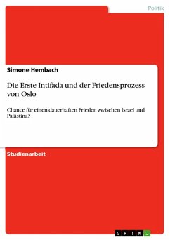 Die Erste Intifada und der Friedensprozess von Oslo (eBook, ePUB)