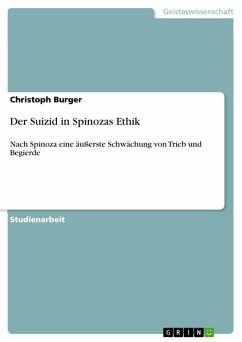 Der Suizid in Spinozas Ethik (eBook, ePUB)
