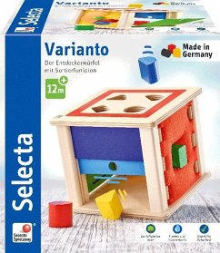 Selecta 62019 - Varianto, Sortier- und Steckbox, Holz, 15 cm