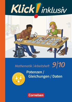 Klick! inklusiv 9./10. Schuljahr - Arbeitsheft 2 - Potenzen / Gleichungen / Daten - Kühne, Petra;Jenert, Elisabeth