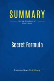 Summary: Secret Formula (eBook, ePUB)