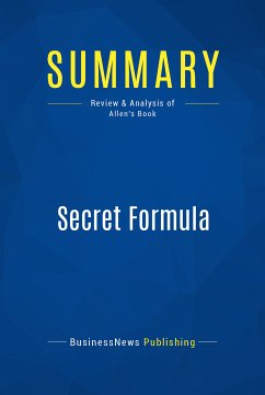 Summary: Secret Formula (eBook, ePUB) - Businessnews Publishing