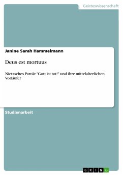Deus est mortuus (eBook, ePUB) - Hammelmann, Janine Sarah