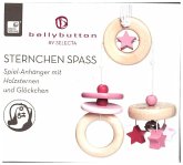 Selecta 64009 - bellybutton, Sternchen Spaß, Minitrapez, Spiel-Anhänger, Holz, rosa, 15,5 cm