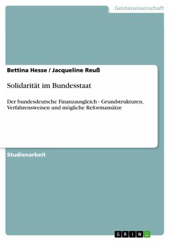 Solidarität im Bundesstaat (eBook, ePUB) - Hesse, Bettina; Reuß, Jacqueline