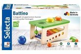 Selecta 62017 - Battino, Klopfbank, Holz, 22 cm Selecta 62017 - Battino, Klopfbank, Holz, 22 cm