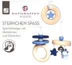 Selecta 64015 - bellybutton, Sternchen Spaß, Minitrapez, Spiel-Anhänger, Holz, blau, 15,5 cm