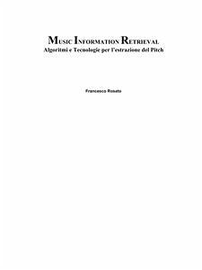 Music Information Retrieval (fixed-layout eBook, ePUB) - ROSATO, Francesco