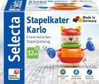 Selecta 62042 - Stapelkater Karlo, Holz, 10 cm