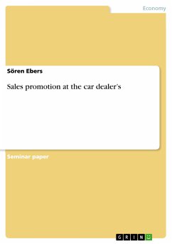 Sales promotion at the car dealer's (eBook, ePUB)