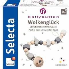 Selecta 64006 - bellybutton, Wolkenglück, Schnullerkette, Holz, grau, 21 cm