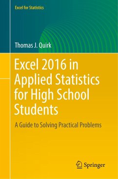 Excel 2016 in Applied Statistics for High School Students - Quirk, Thomas J.