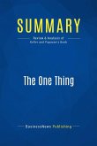Summary: The One Thing (eBook, ePUB)