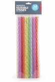 Rainbow Reusable Straws S/24 11"