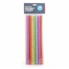 Rainbow Reusable Straws S/24 11