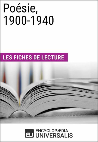 Poésie, 1900-1940 (eBook, ePUB)