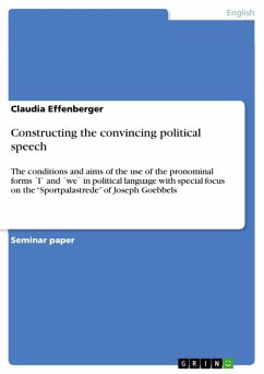 Constructing the convincing political speech (eBook, ePUB) - Effenberger, Claudia