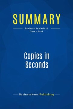 Cover Summary: Copies in Seconds (eBook, ePUB)