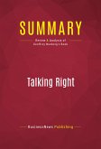 Summary: Talking Right (eBook, ePUB)